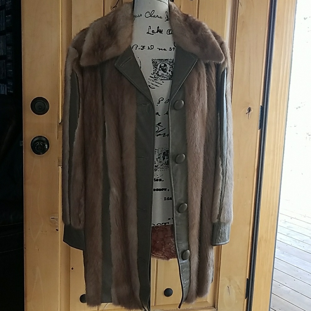 Real Leather and Fur Coat
